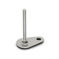 GN 45 Stainless Steel Levelling Feet Material AISI 316 L (A4) with Fixing Lug Drop Shape